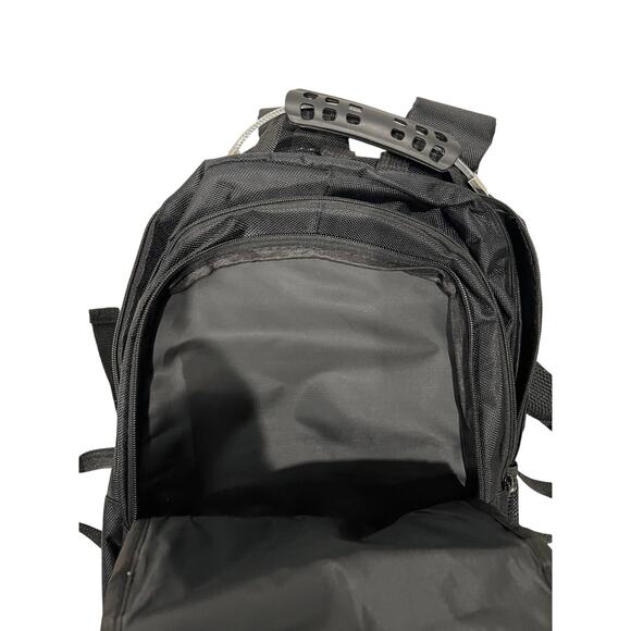 D Brand Padded Computer Black Backpack - Picture 3 of 5